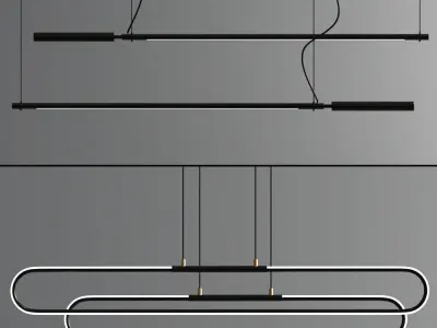 Calypso Linear Suspension Set 3D model