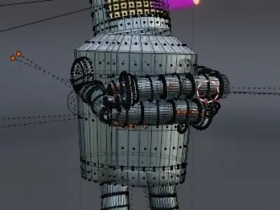 Bender from the futurama 3D model