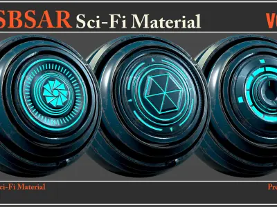 50 SBSAR Sci-Fi Material VOL01 - Video How To Use Texture