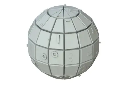 Sci Fi Object No 3479 Low Poly Low-poly 3D model
