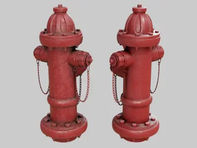 Fire Hydrant High poly 3D model