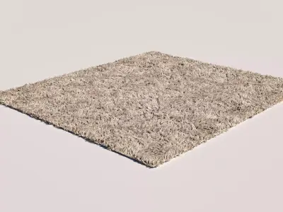  Rug moddel- Realistic Fiber Simulation- Low-poly 3D model