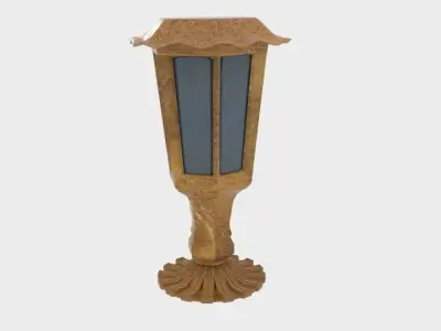 Purely Solar Fence Light 3D model