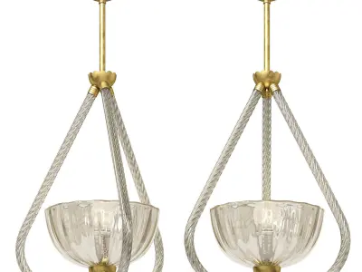 1stdibs Seguso Italian Mid Century Chandelier 3D model