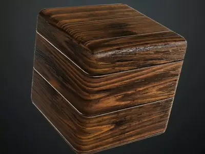 Glossy Varnished Wood Planks PBR Seamless Texture