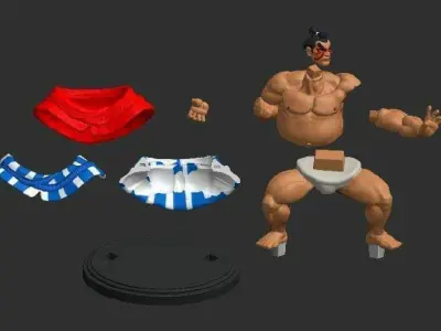 E-Honda Street Fighters  3D print model