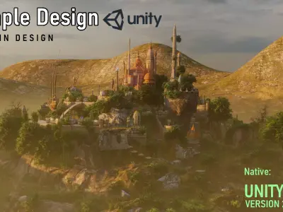 Morocco Temple Low-poly 3D model