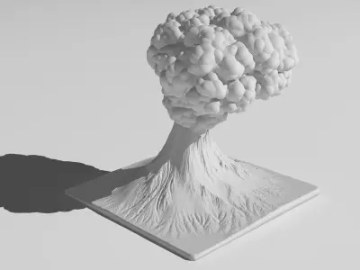 Volcano 3D model