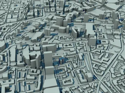 Birmingham City England United Kingdom 3D print model