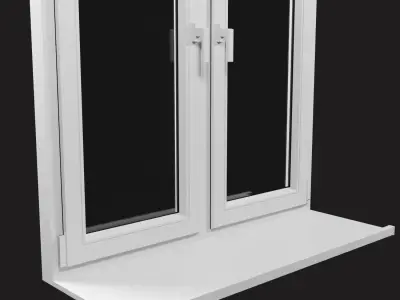 Plastic Window  Low-poly 3D model