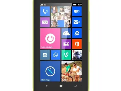 Nokia Lumia 630 yellow 3D model