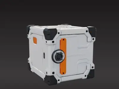 scifi box capsule 3D print model