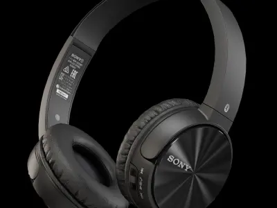 Sony MDR-ZX330BT headphones Low-poly 3D model