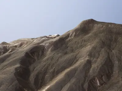 Desert Mountain Rocks Landscape Terrain Cliff PBR  07 Low-poly 3D model