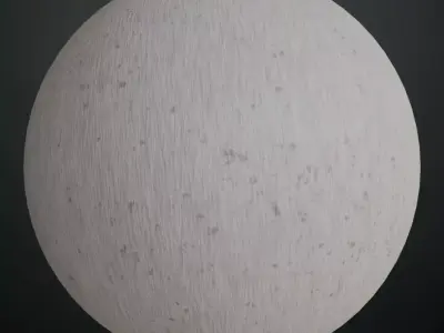 Distressed White Painted Plaster Surface PBR Texture