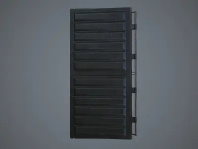 Dumpster Trash Can Bin Low-poly 3D model