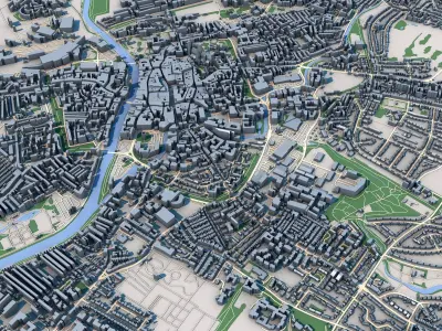 York City United Kingdom 3D model