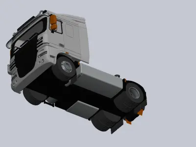 DAF XF 105 410 truck tractor miniature 3D print model