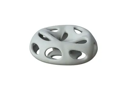SciFi Cube Object No 66124 Low Poly Shape Low-poly 3D model