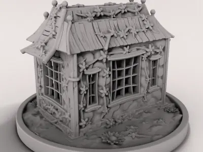 medieval house 3D print model