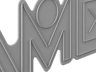 GAME Neon Sign 3D model