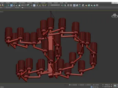 ARTU CHANDELIER Low-poly 3D model