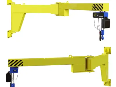 Wall Hoist Crane 3D model