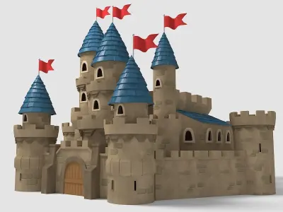 Castle Cartoon 3D model