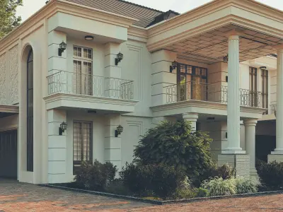 CH 41 VILLA SKETCHUP VRAY RENDER REFERENCE FILE 3D model