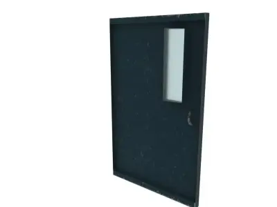 Metal door  Free low-poly 3D model