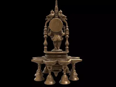 god ganesha oil lamp 3D model