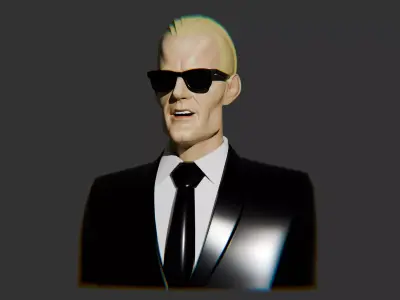 Max Headroom - PBR Low-poly 3D model