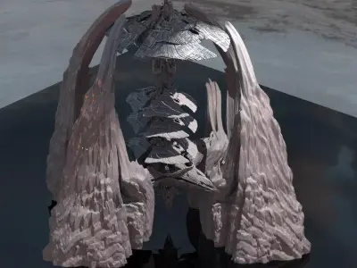 Dark Shroom Satellite Arches 3D model