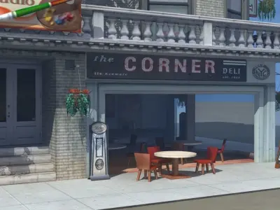 Cafe Diner 3D model