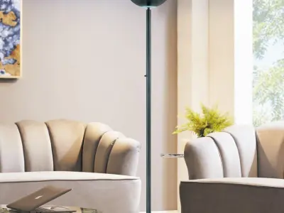 Weese Torchiere Floor Lamp Free 3D model