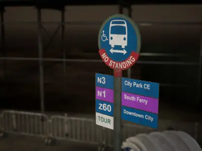 City Core - Street Props - New York 3D model