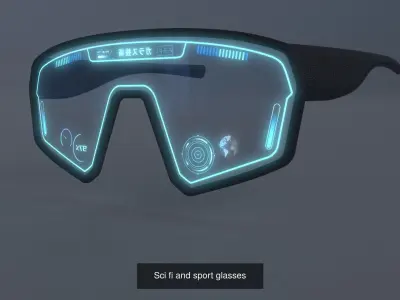 Sci fi glasses and helmet pack x9