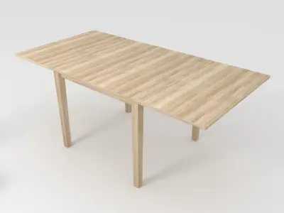 Table and chair furniture set - lowpoly Free low-poly 3D model