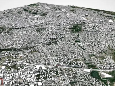 Cityscape Simferopol Crimea Ukraine 3D model