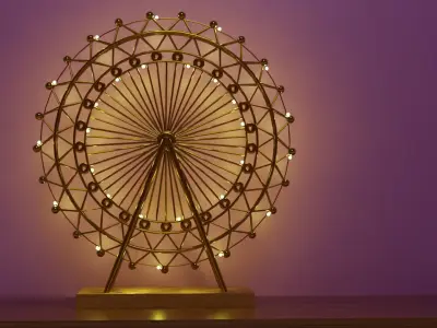 nightlamp skywheel  Low-poly 3D model