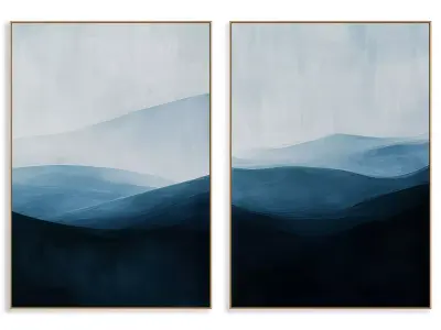 Abstract Painting Frame set 3D model 574