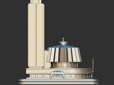 Maharashtra Vidhan Bhavan India 3D print model