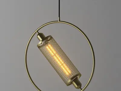Chiswick Hoop Minimalist Pendant Light 3D model