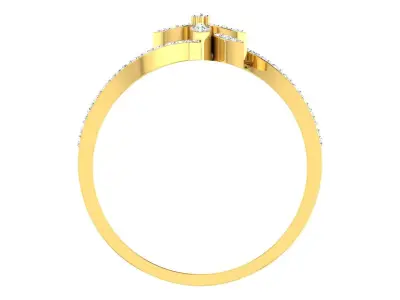 Solitaire Engagement Ring 3dm STL OBJ FBX Render Details 3D print model buy