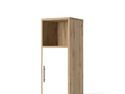 Modular Wooden Storage Cabinet 300x335x850 mm Free low-poly 3D model
