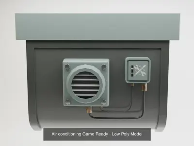 Air Conditioning - Game Ready - Low Poly PBR 3D Model 3D Model Pack