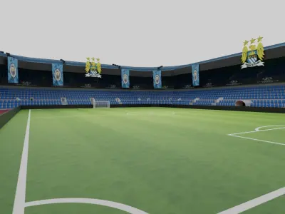 Manchester City Football Stadium Low-poly 3D model