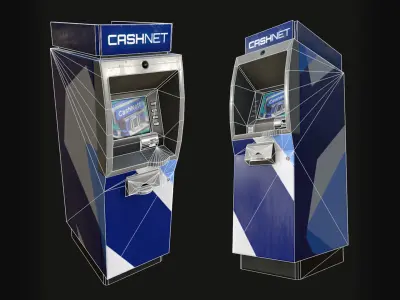 ATM Machine Low-poly 3D model