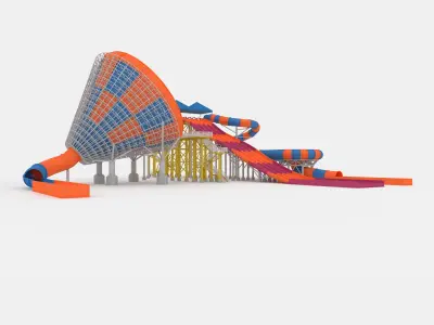 Waterpark Slide 11 3D model