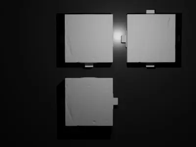 Printable Modular Dungeon battle map 3D print model